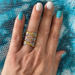 Cross Ring Enhancers for Women’s Statement Ring